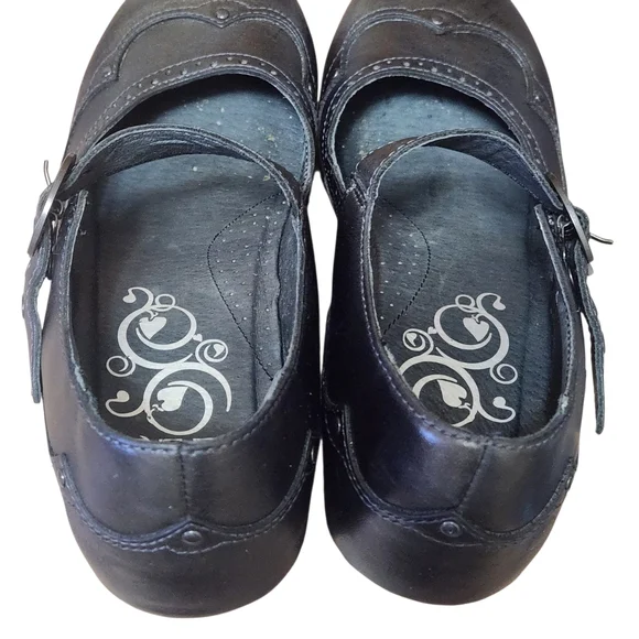 Dansko Nevin Mary Jane Pumps Leather Womens Sz 41/ 10.5-11 Dark  Academia Goth - Picture 10 of 16